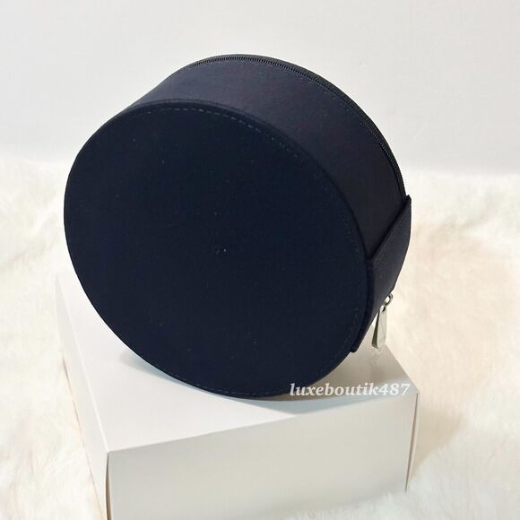 DIOR Beauty Round Vanity Pouch Makeup Mirror Bag Travel Case NIB - Picture 4 of 9